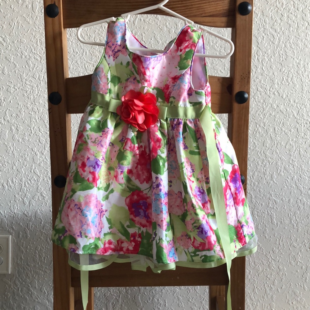 Floral toddler dress, size 18m